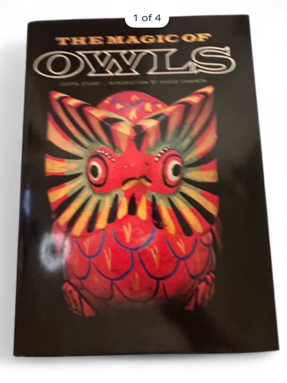 The Magic of Owls Decorative Book with Red Owl Artwork